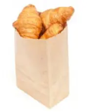 Sachets croissant brun (12x5x16 cm)